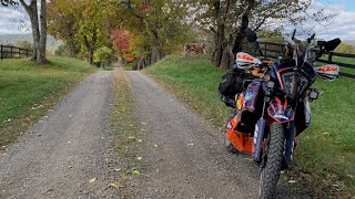 Fall in northern Virginia on KTM 890 Adventure