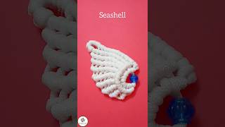 Adorable Macrame Seashell♥️ #macrame #seashell #macrametutorial #diy #shell #shorts #youtubeshorts