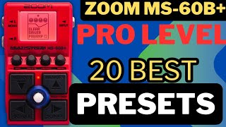 "20 Killer Preset Packs For Zoom MS-60B+"  NOW AVAILABLE