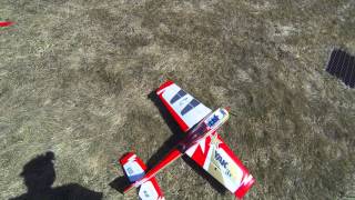 E-Flite Carbon-Z Yak 54 3X Maiden Flight Epic Fail - Crash