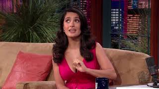 Salma Hayek busty in red dress. Fist bump  #6  VIDEO LOOP!