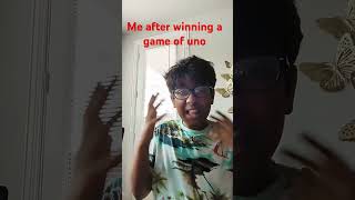 when I win a game of uno