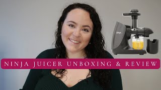 Ninja Cold Press Juicer| 🍋Unboxing and First Review| LITERALLY LYDIA🤍