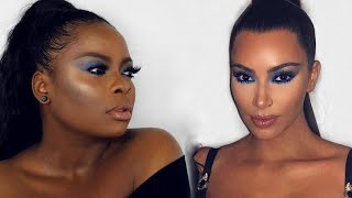 HOLD UP SIS !!!!! WHAT'S GOING??!!!🤔😳🤐.......NEW KKW x MARIO FAMOUS BLUE LOOK ON WOC   | Loveglam