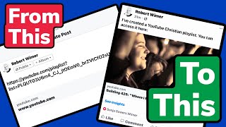 How To Share YouTube Playlists WITH THUMBNAILS On Facebook