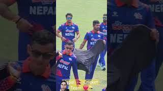 Nepal's Cricket Team❤️❤️❤️ #cricket #ipl #nepaliteam #nepalcricket #cricketlover #sandiplamichhane