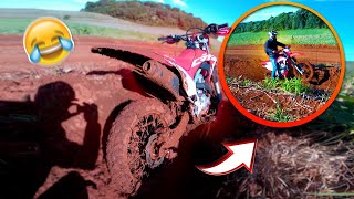 TRILHA DE MOTO! * QUASE ATOLEI A CRF 250F *