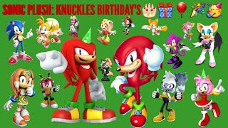 SONIC PLUSH: KNUCKLES BIRTHDAY'S🎂🎁🎈🎉🥳