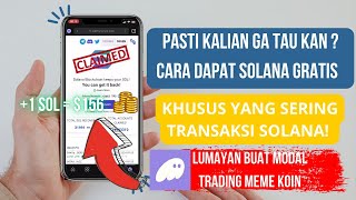 Cara Dapat Koin Sol Gratis Mudah Ga Pake Ribet‼️