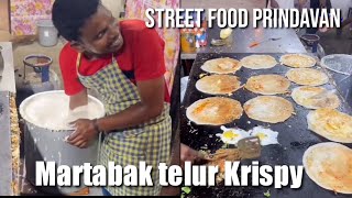 Martabak telur crispy enak ala prindavan India #streetfood #kulinerprindavan #kulinerindia