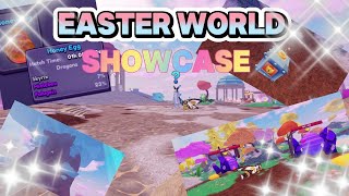 Showcase the NEW 🐰Easter World🐣 | Dragon Adventures Roblox