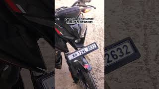 Ns400 number plate holder installed on Pulsar N160 #pulsarn160 #ns400