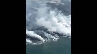 Incredible Drone Footage Of The Current Extent Of The Lava Flow on La Palma