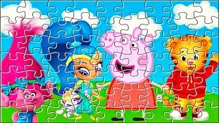 Puzzle de Peppa Pig, Shimmer y Shine, el tigre Daniel y la simpática Trolls, Poppy.