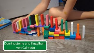 Spielzeug Dominosteine und Kugelbahn von Calmado im Test - Holzspielzeug für Kinder und Kreative!