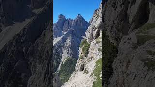 Normal path or caves? Hiking through Dolomites you never know what awaits