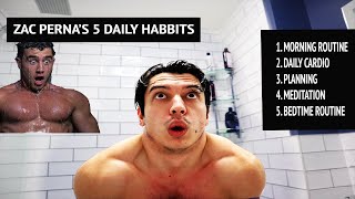 I tried Zac Perna's 5 Daily Habits for a week! COLD SHOWERS