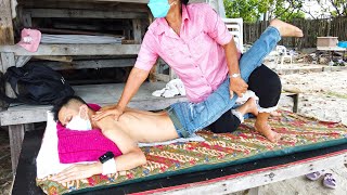 ASMR | Fantastic BODY MASSAGE by the Beach in Thailand