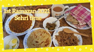 1st Ramazan 2021 || Sehri time || F&I Cooking World👩‍🍳