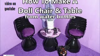 How To Make A Doll Chair & Table