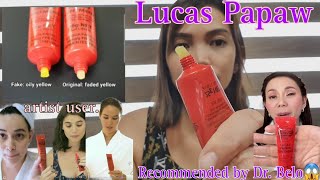 HONEST REVIEW FOR LUCAS PAPAW OINTMENT | ITO ANG SIKRETO NG MGA ARTISTA!😱