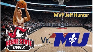 NCAA Tournament Keene State vs Marymount MVP Jeff Hunter