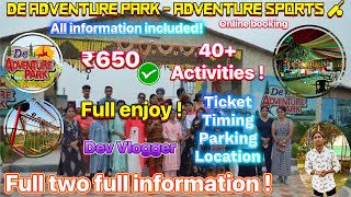 De Adventure Park - Adventure sports 🏏 | 40+Activities | Online Booking | Children’s Adventure park