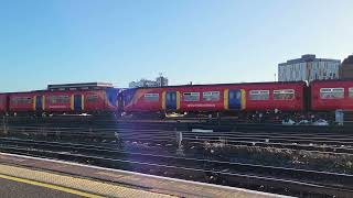 Class 455 departs Clapham Junction