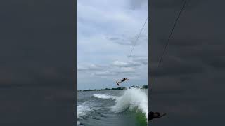 Bro I went big #biggboss  #wakeboard