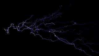 Blue Lightnings Horizontal After Effects - Free (for commercial use) Footage - 4K