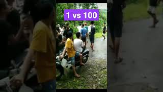 Tawuran 1 vs 100 #shorts #tawuran #viralshorts