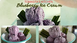 How to Make Blueberry Ice Cream |Easy Homemade