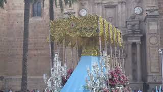 María Stma. de los Ángeles a su paso por la Catedral el pasado Domingo de Ramos en Almería (Tráiler)