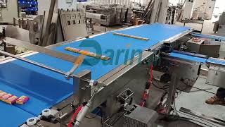 Automatic Sorting Packing Machine for Granola Bar/Cereal Bars Packing Machine/How to Pack Snacks Bar