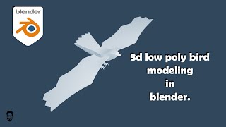 3D low poly Bird modeling from image in blender-mds design