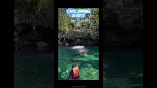 Mexico- Cenote! #jump #cenotes #mexico #water #divein #shortsfeed #shorts #youcandoit #fyp