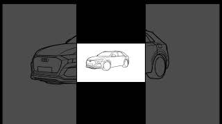 How to Draw an Audi RS Q8 (Step by Step) #shorts