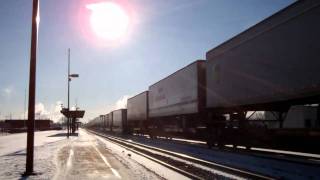 NS # 9639 Leads Intermodal Through Hammond-Whiting,Indiana