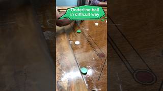 Underline shot in difficult way | #shorts #short #carrom #carromboard #carromking #ytviral #yt #fyp