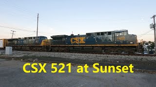 Lots of Horn Sound - Twilight Train CSX 515 in Athens with 7246, 461