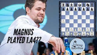 Shocking move played by Magnus Carlsen😲🤯😲 | The Ware opening.