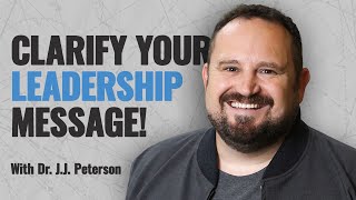 How to clarify your message with Dr J.J Peterson #speakwithpeoplepodcast  #podcast #clarity #story