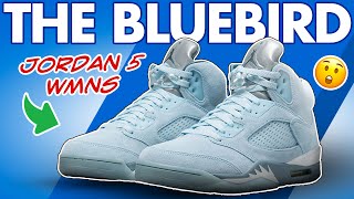 #shorts WW2 Fighter Plane Inspired Sneakers - Air Jordan 5 WMNS Bluebird Sneaker Overview