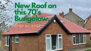 The stages of re roofing a Dormer Bungalow