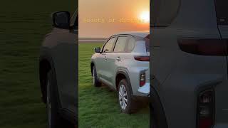 Beauty of Hyryder with beautiful sunset #shorts #hyryder #toyotahyryder #grandvitara #hybrid