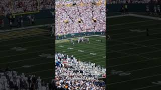 The First Points Of The Houston Texans Vs Green Bay Packers Game At Lambeau Field