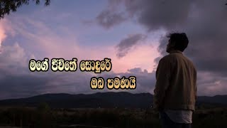 Mage Jiwithe Sodure Oba Pamanai (මගේ ජීවිතේ සොදුරේ ඔබ පමණයි) Slowed Reverb