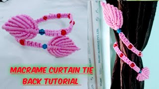 Macramè  Curtain Tie Back Tutorial ||Latest Design Curtain Holder