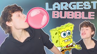 TRYING TO BLOW THE WORLD'S LARGEST BUBBLE