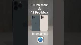 iPhone 11 Pro Max & 12 Pro Max Internet Uygulamasi Testi #shorts